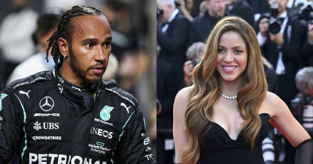 shakira y lewis hamilton