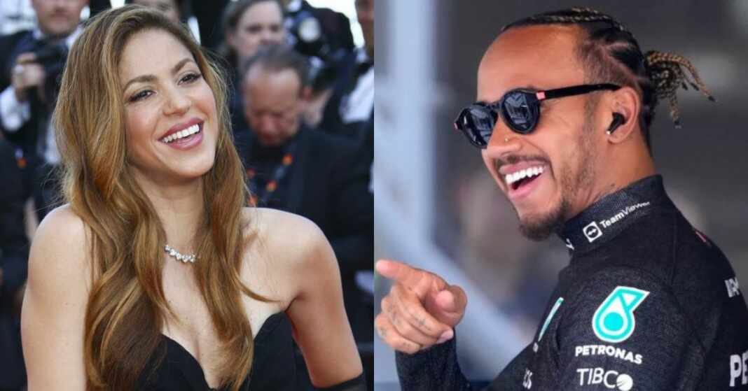 shakira y lewis hamilton visitas secretas