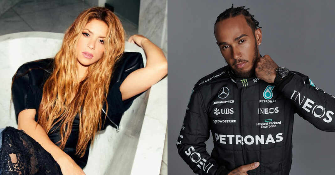shakira y lewis hamilton