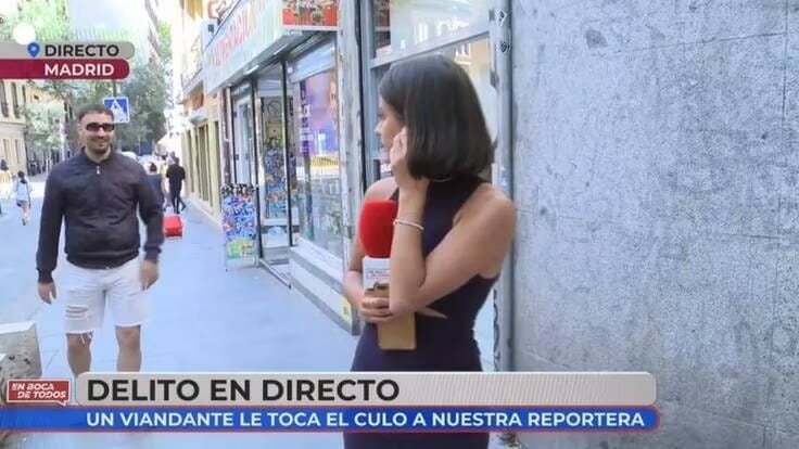 reportera fue agredida sexualmente en directo le tocaron el culo