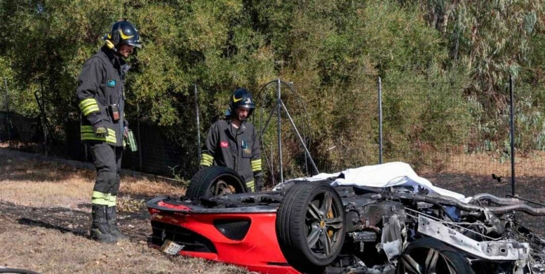 accidente ferrari y lamborghini