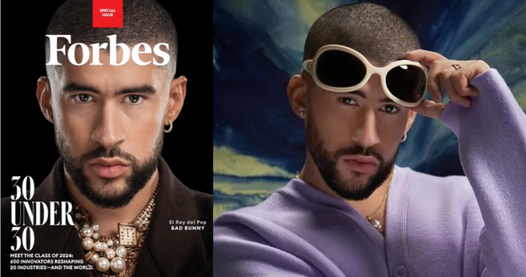 Bad Bunny nombrado como el nuevo rey del pop por forbes