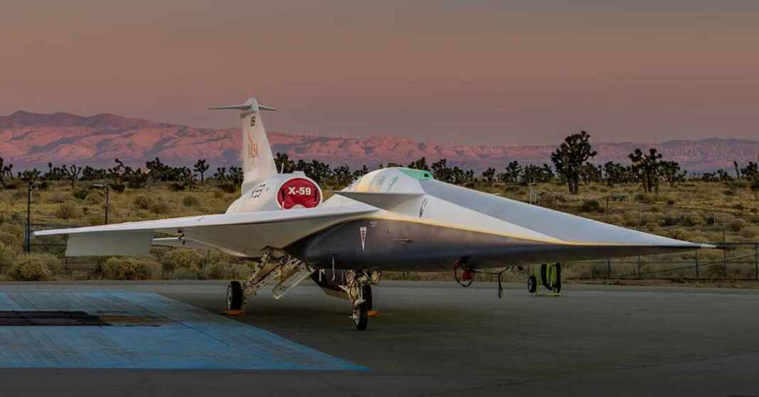 NASA X-59 hijo del concorde avión supersónico silencioso