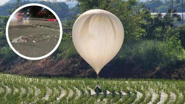 Un país está enviando globos llenos de basura y estiércol a su país vecino y estas serían las razones 