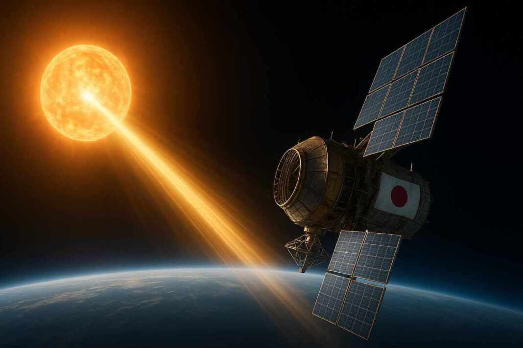 Energía solar desde el espacio será enviada por un satélite japonés
