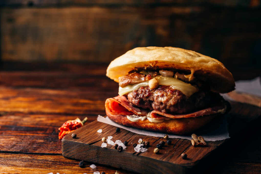 Hamburguesa de la guía de las mejores hamburguesas de Roma de QPASA Recomienda