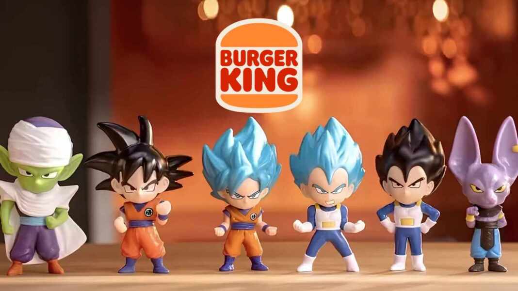 Figuras coleccionables del menú de Dragon Ball de Burger King