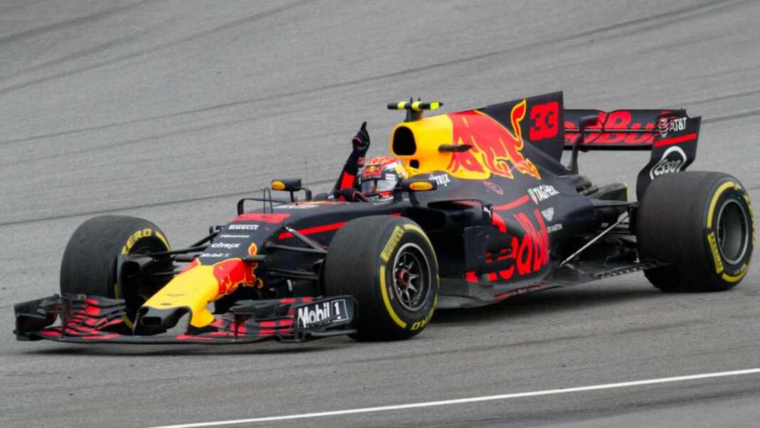 Monoplaza de Red Bull en el circuito de Sepang durante el Gran Premio de Malasia 2017