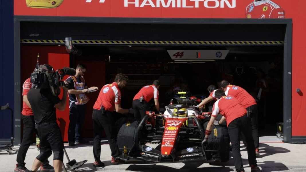 Lewis Hamilton con Ferrari en el Gran Premio de España 2026 en Madrid