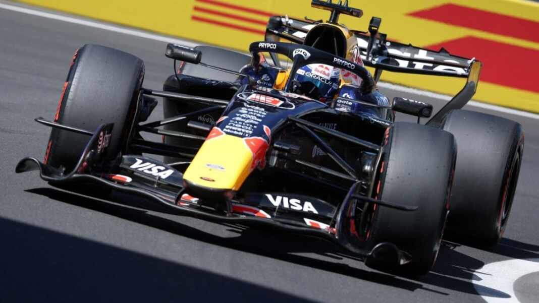 Max Verstappen con el Red Bull durante el Gran Premio de España de Fórmula 1 en Madrid