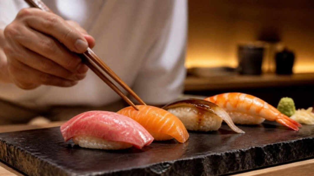 Nigiris de atún y salmón, el mejor sushi de Barcelona