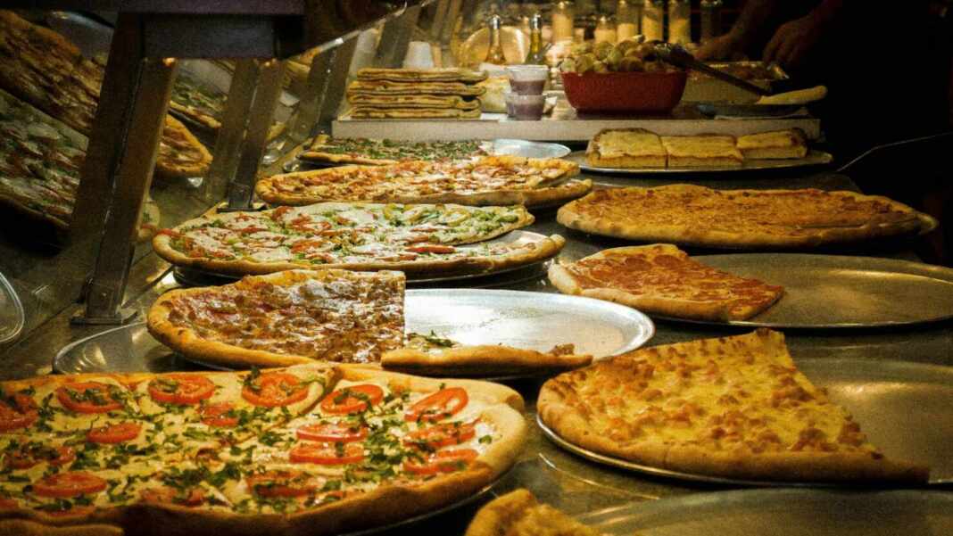 Pizzas en mostrador, las mejores pizzas de Nueva York