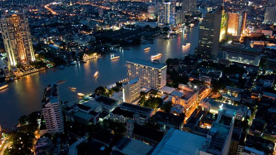 Vista de Bangkok, capital de Tailandia, país que ofrece una visa de 10 años