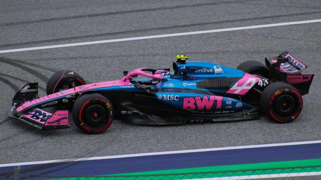 Franco Colapinto al volante del Alpine, último el viernes del GP de Baréin en Malasia