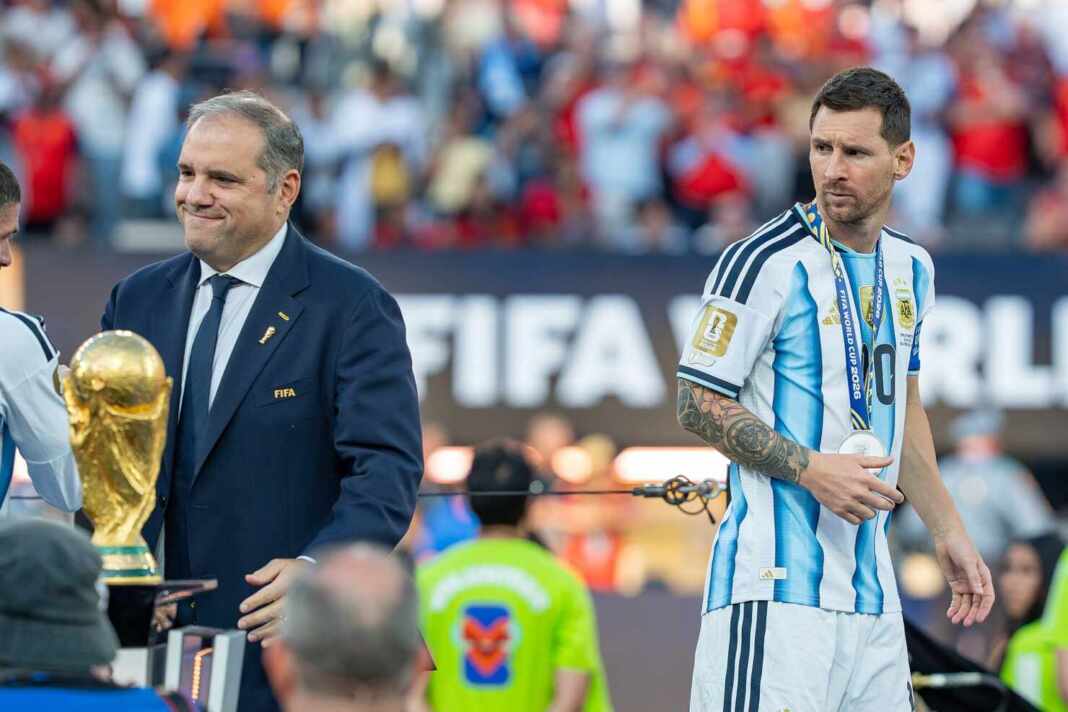 Lionel Messi con la camiseta de Argentina en la final del Mundial 2026