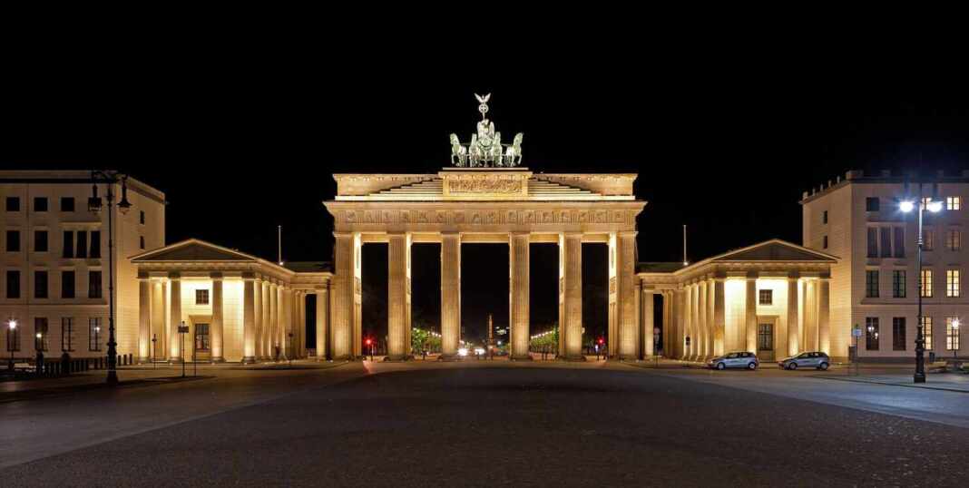 Puerta de Brandeburgo en Berlín, Alemania
